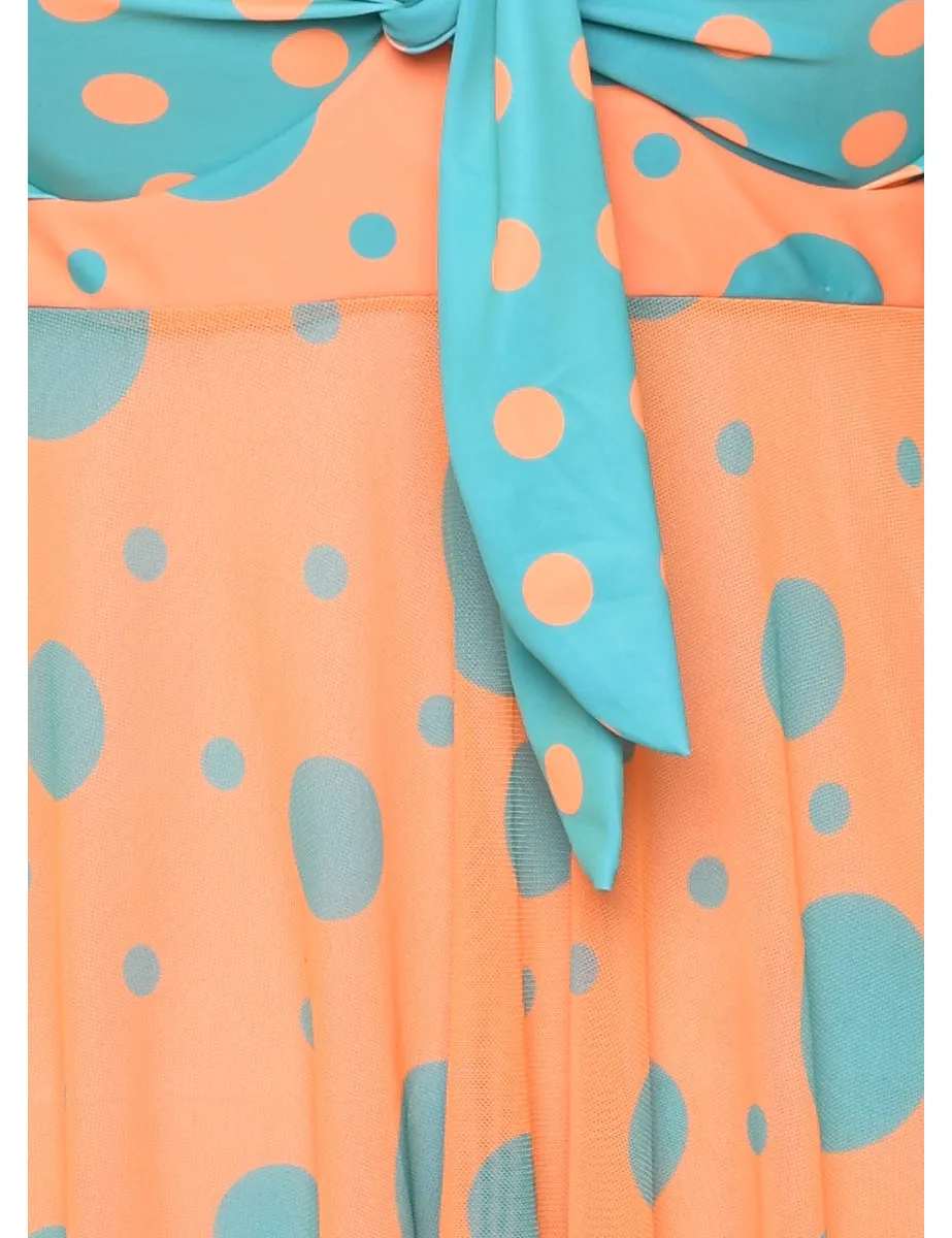 Asymmetric Polka Dot Dress - S