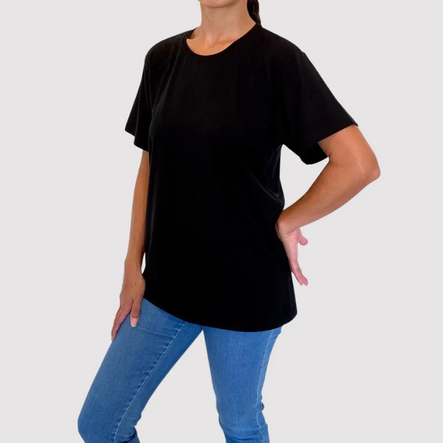 Bamboo Oversized Crew Neck T-shirt - Essential Range