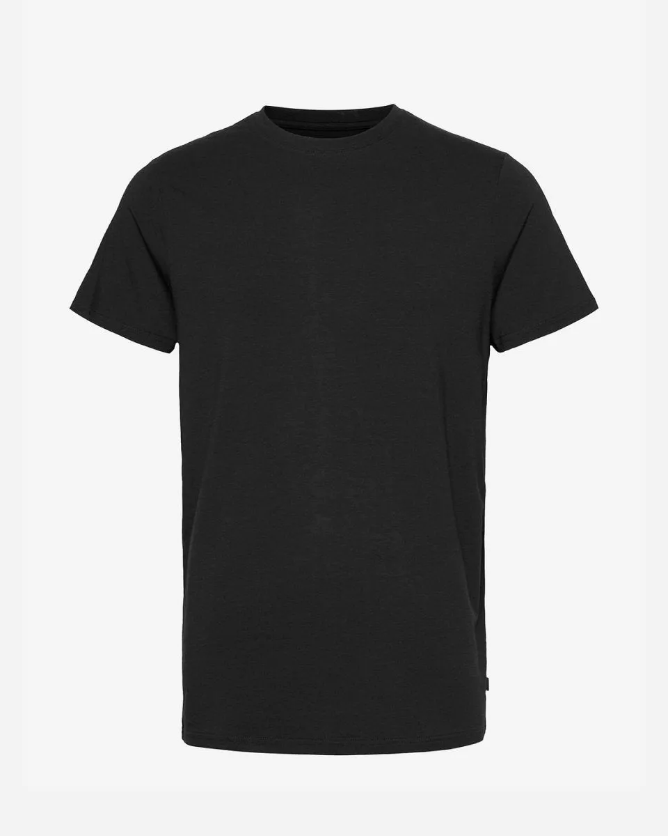 Bamboo R-Neck Tee -  Black