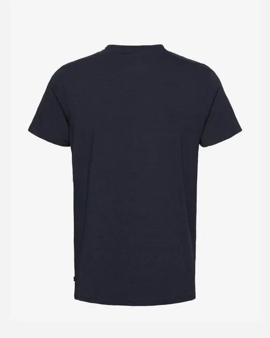 Bamboo R-Neck Tee -  Navy