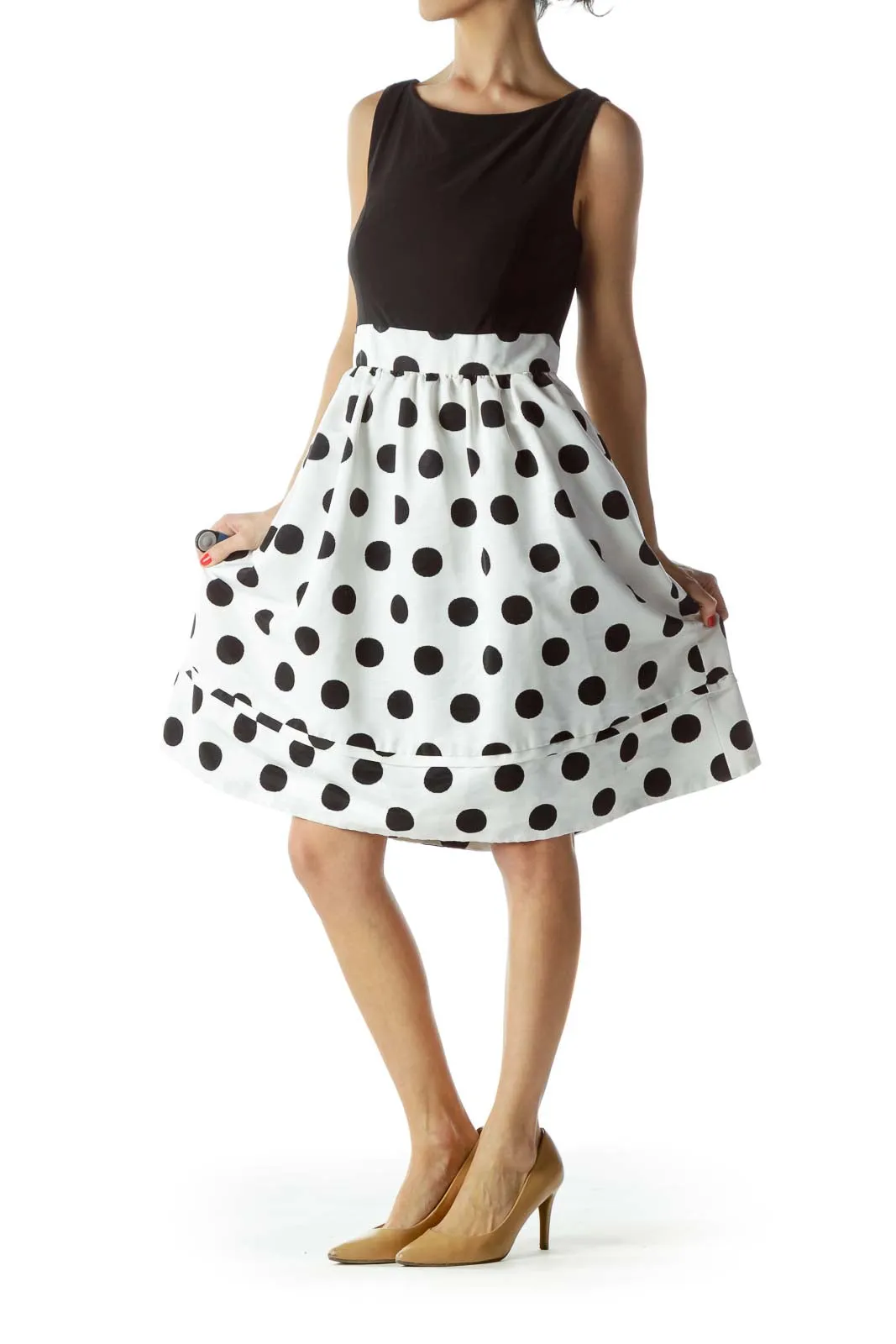 Black and White Polka Dot Dress