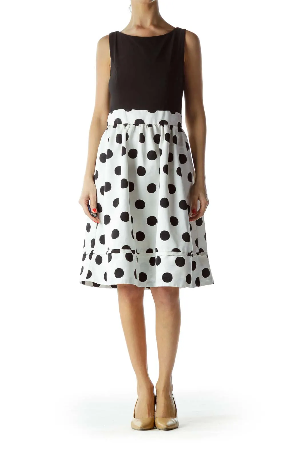 Black and White Polka Dot Dress