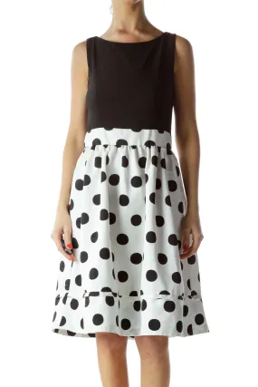 Black and White Polka Dot Dress