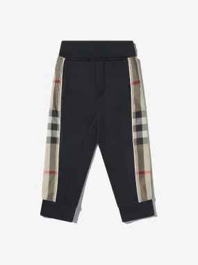 Burberry Boys Cotton Check Trim Joggers