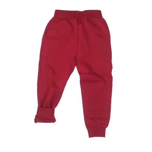 Burgundy Cotton Joggers