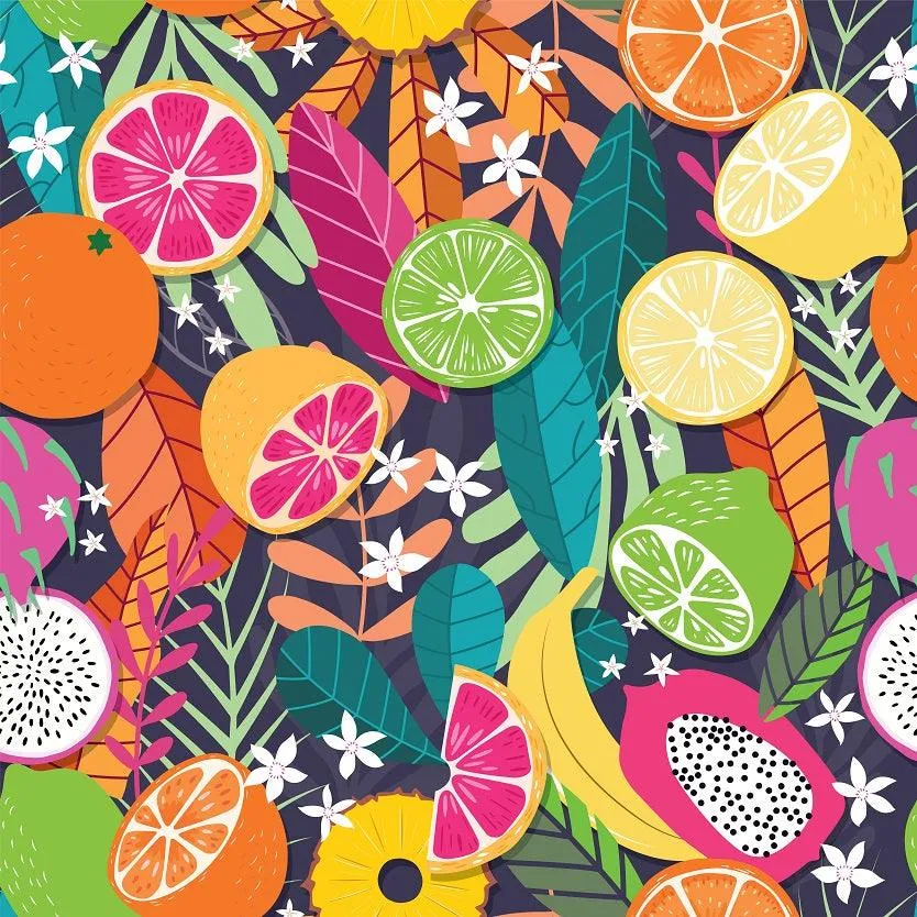 Citrus Toss 1 mil PUL Fabric - Made in the USA