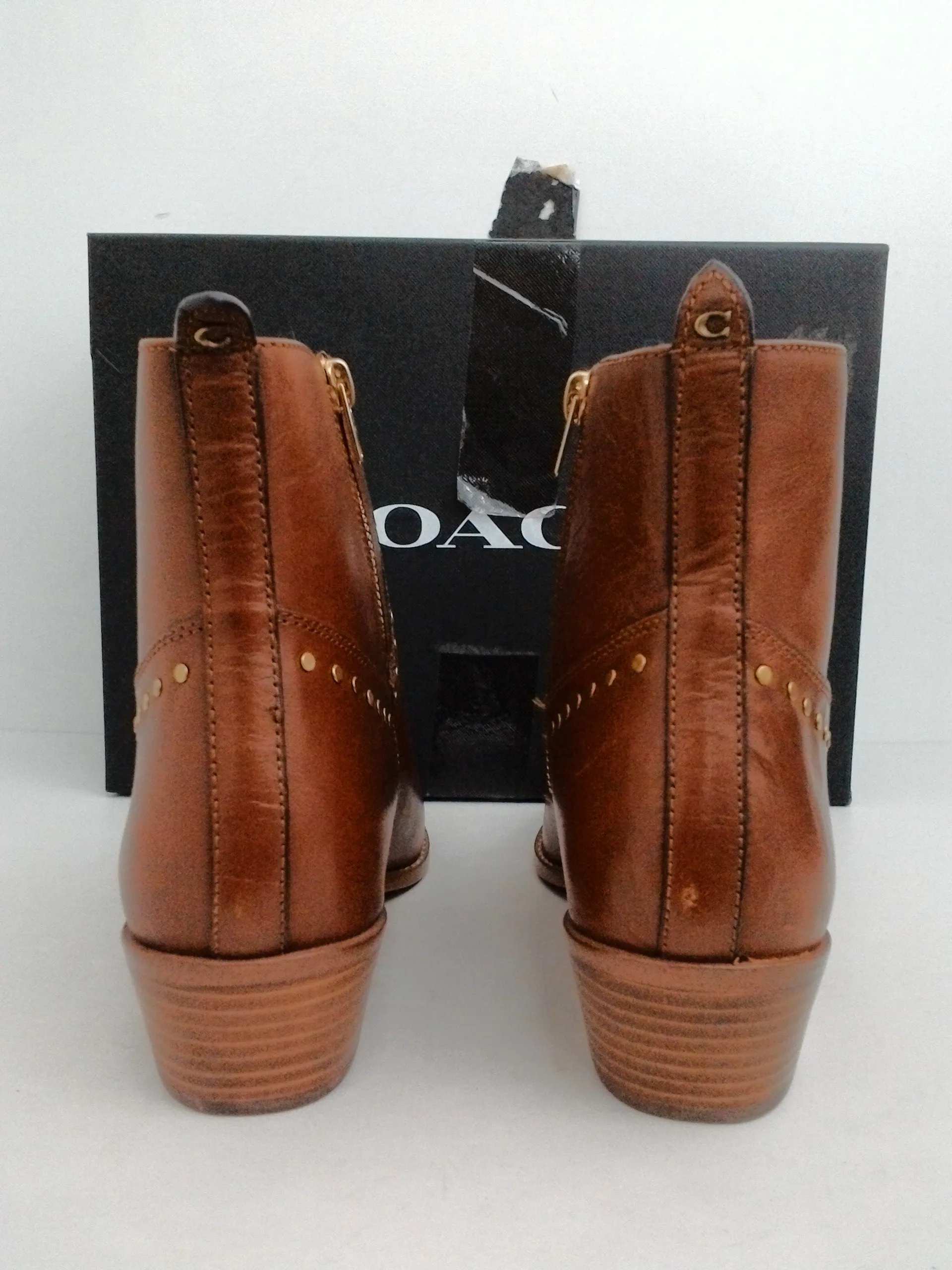 Coach Women's Eva Saddle Booties Size 9.5 B