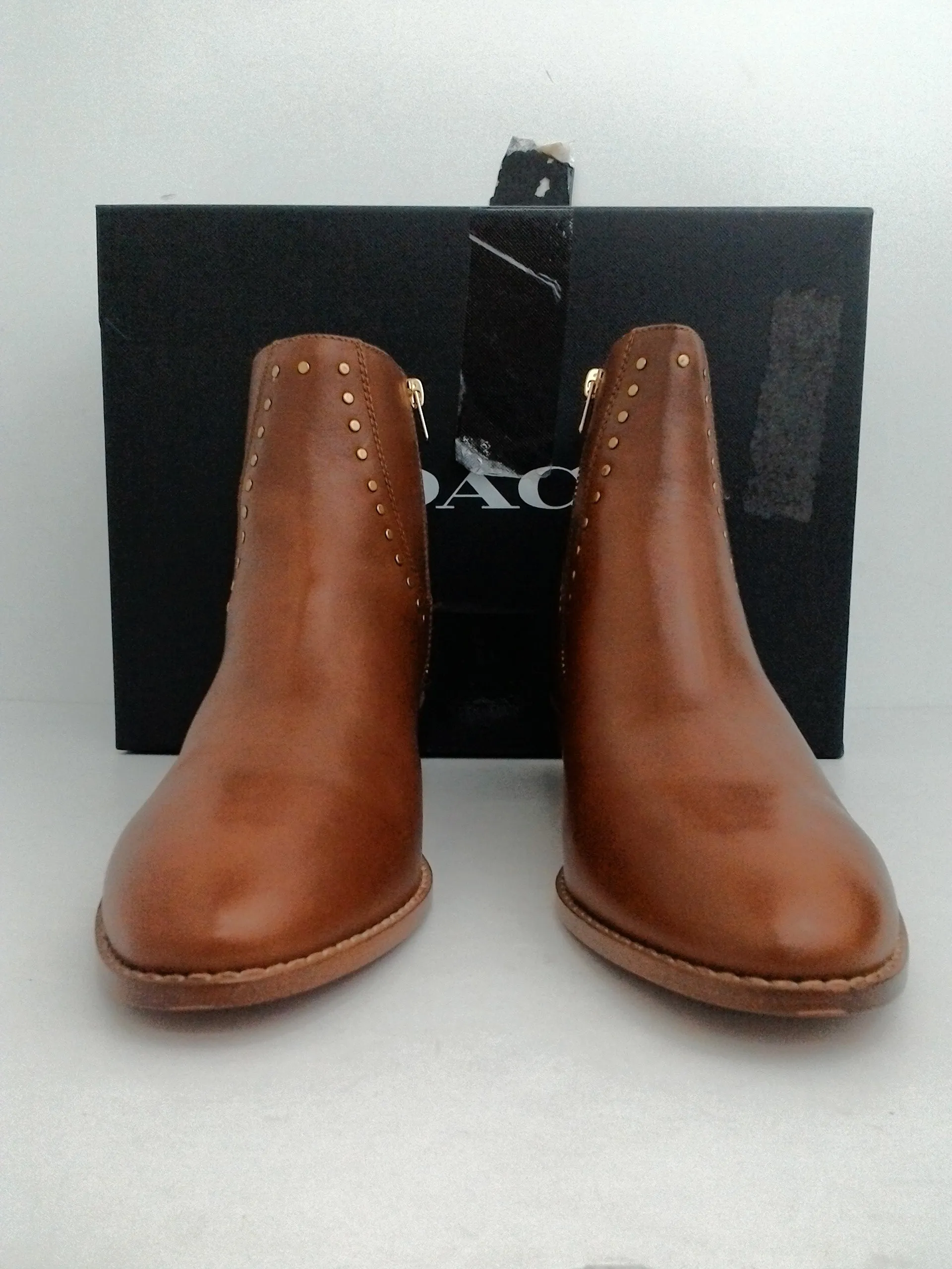 Coach Women's Eva Saddle Booties Size 9.5 B