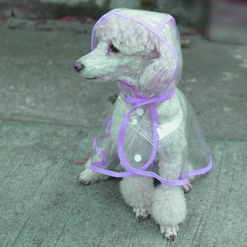 Dog Raincoat Pet Clothing Pet Transparent