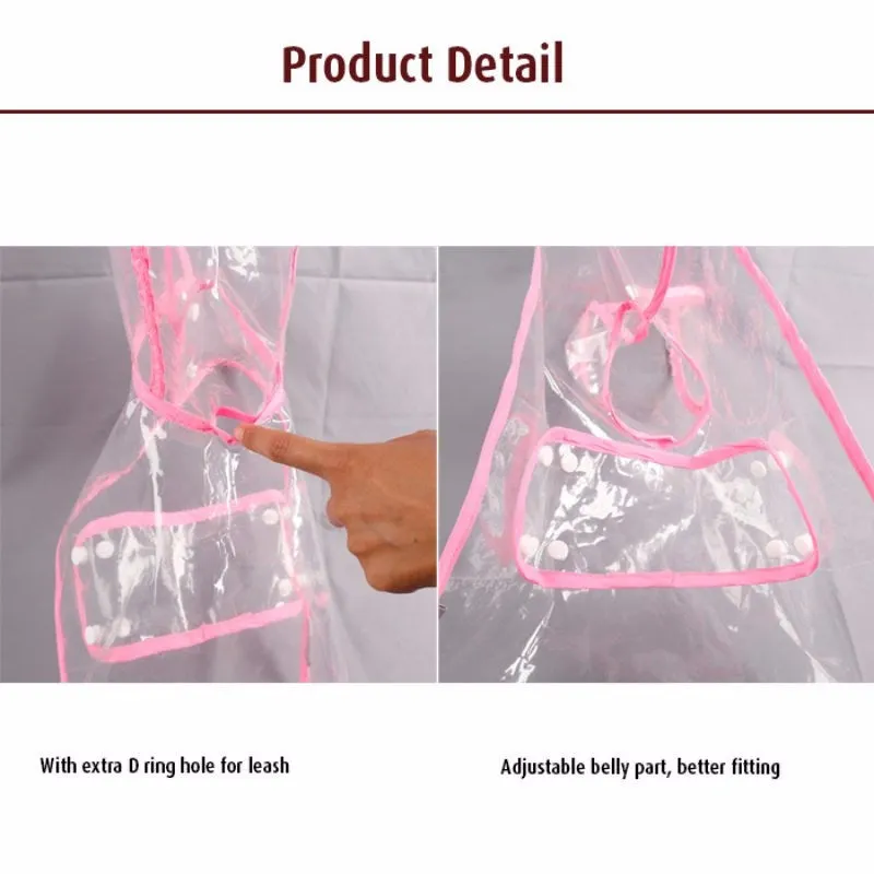 Dog Raincoat Pet Clothing Pet Transparent