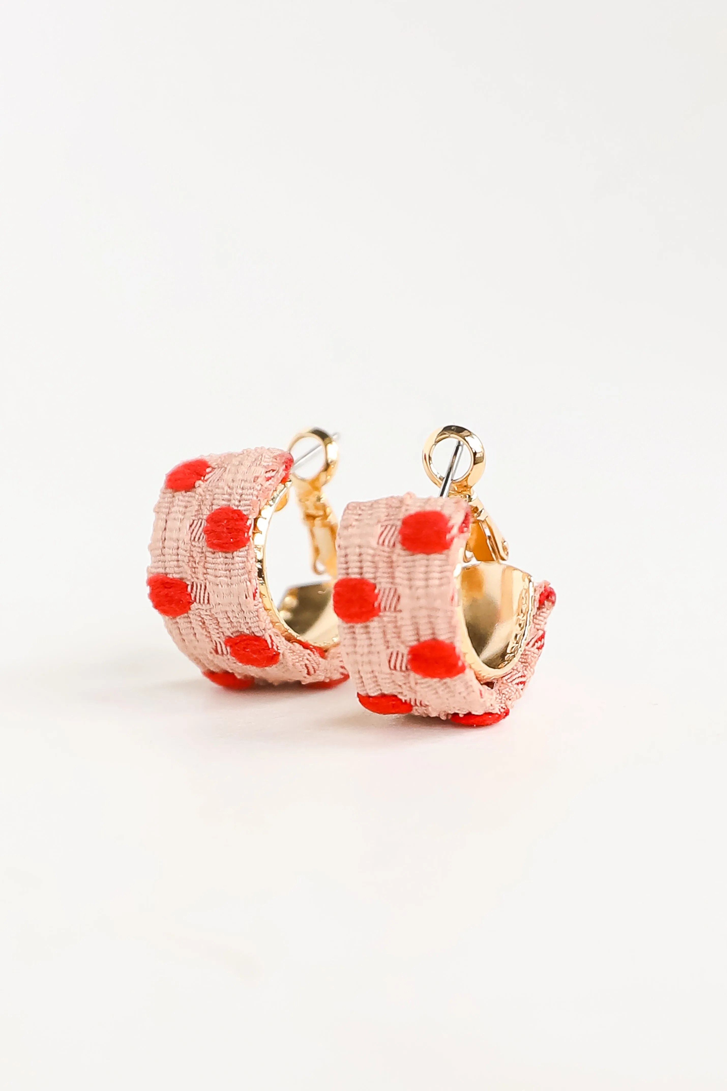 FINAL SALE - Molly Polka Dot Mini Hoop Earrings