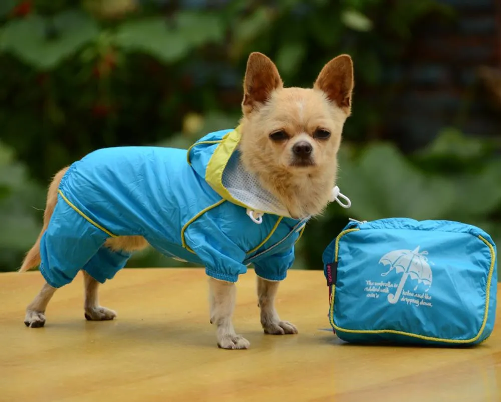 Jumpsuit Apparel Dog Clothes Raincoat For Small Dogs Raincoats girl boy