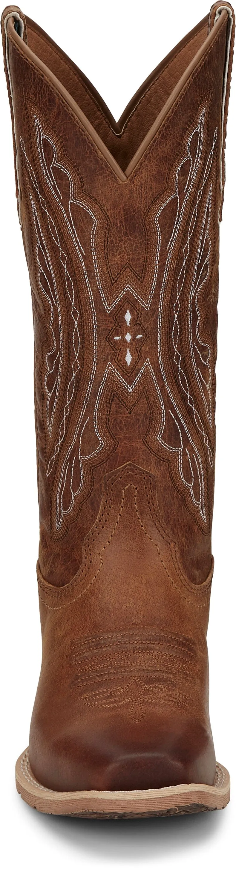 Justin Women's Rein Waxy Tan Leather Cowgirl Boots L2962