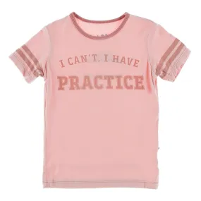 Kickee Pants Short Sleeve Graphic Tee - Baby Rose I Can't, I Have Practice