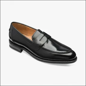 Loake 356 Black Saddle Loafer Shoe Size 9 Only/