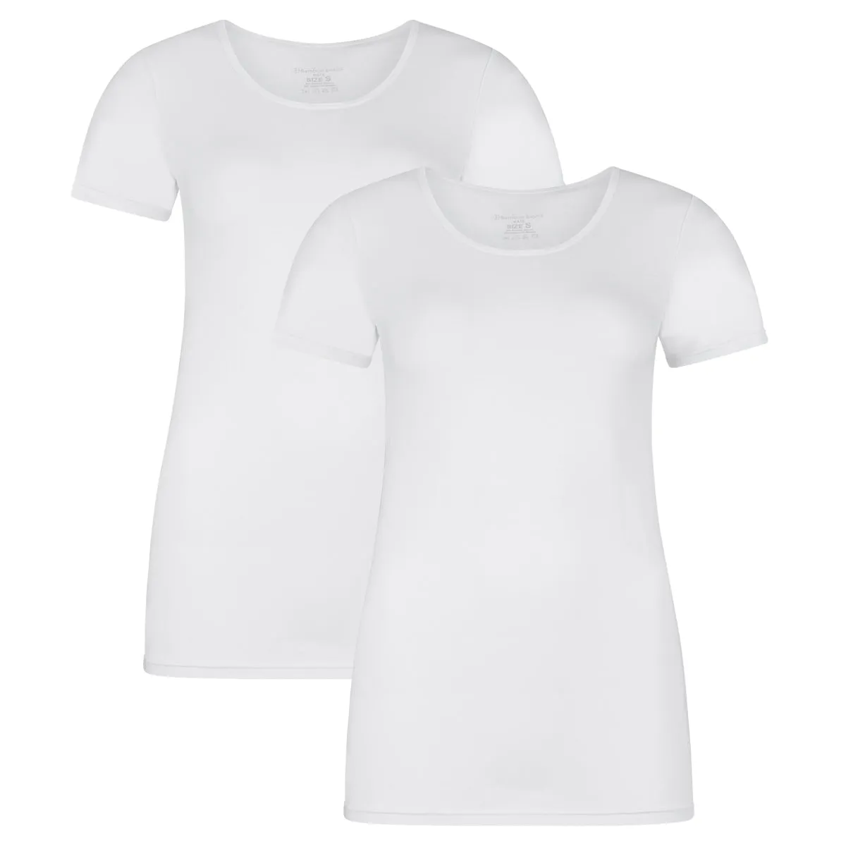 Long Fit T-shirts Kate (2-pack) - Wit