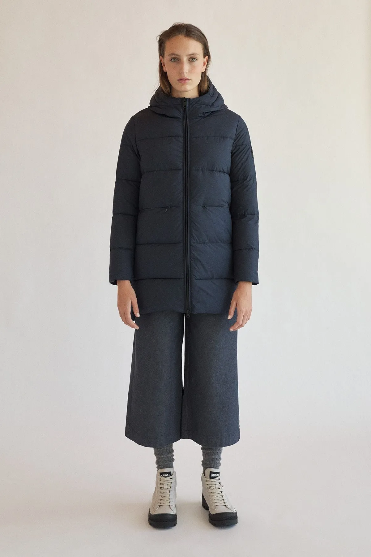 Marangu Coat Navy Ecoalf