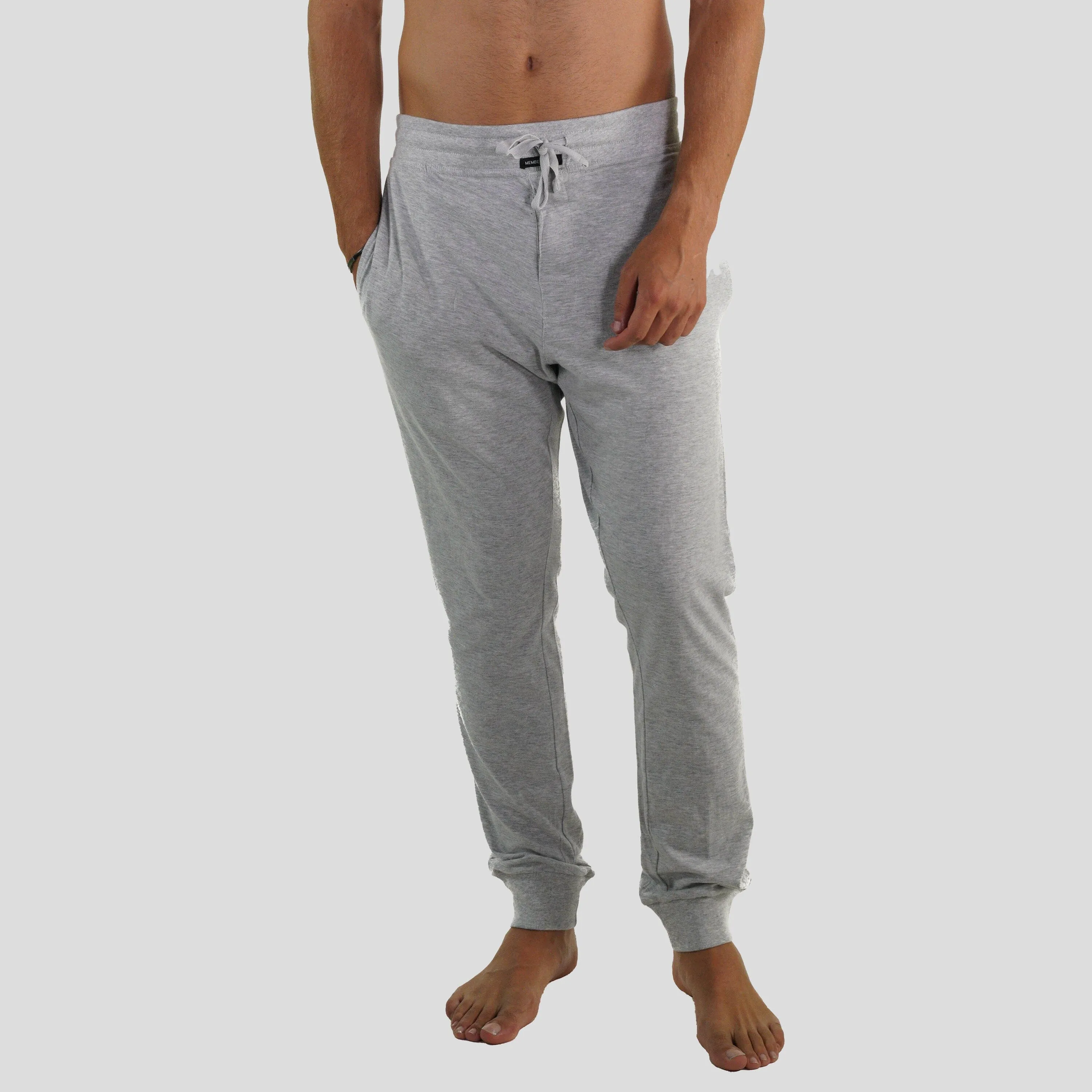 Members Only Men’s Jersey Jogger Lounge Pants - Grey