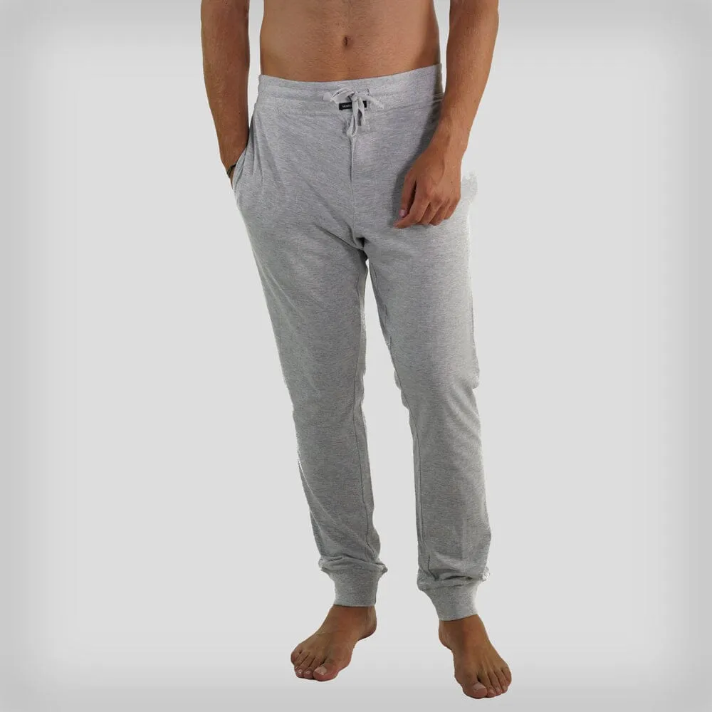 Members Only Men’s Jersey Jogger Lounge Pants - Grey