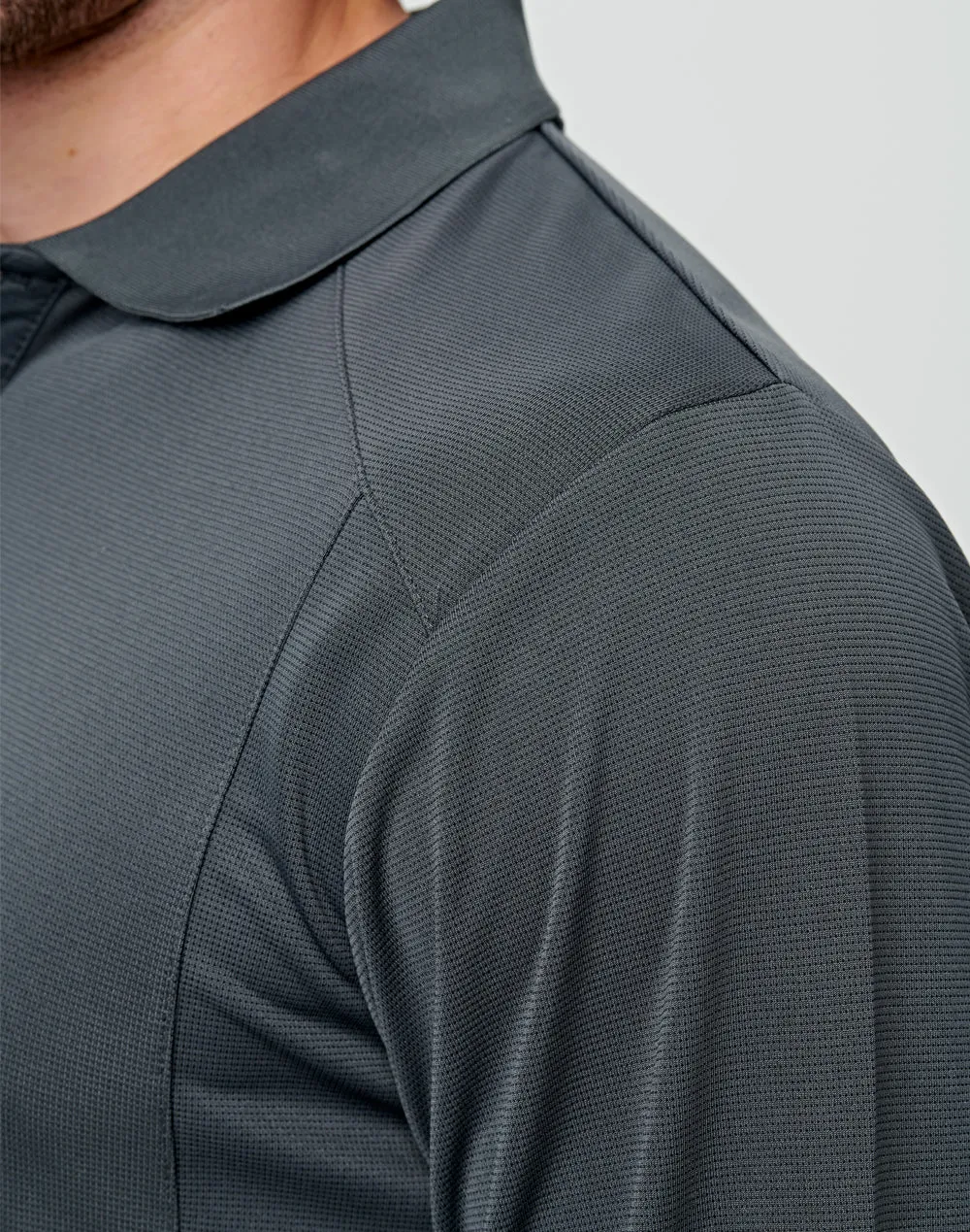 Men's Bamboo Charcoal Eco- Friendly Fabric Long Sleeve Polo - PS89