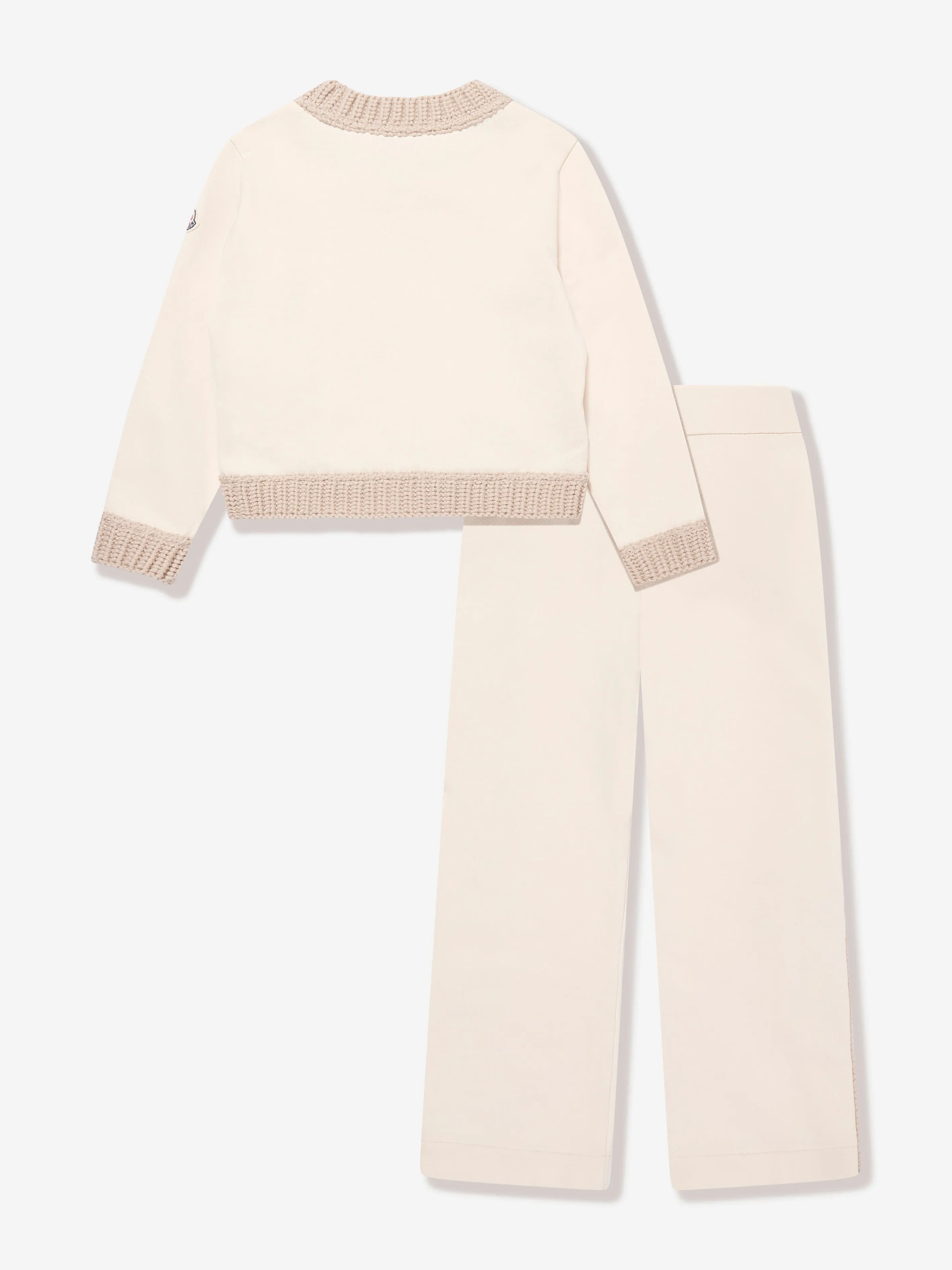 Moncler Enfant Girls Tracksuit in Ivory