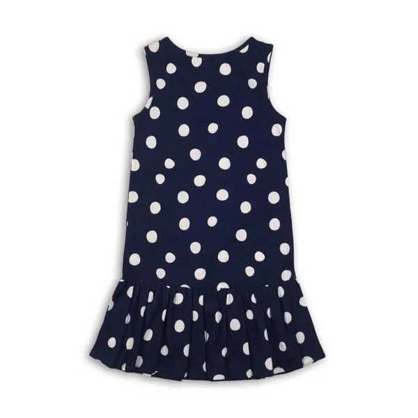 Navy Polka Dot Dress