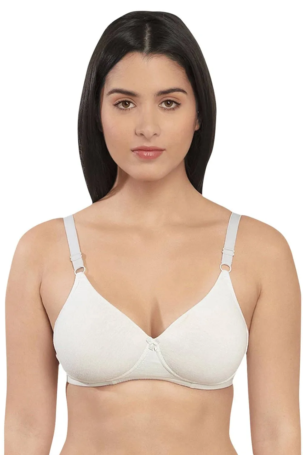 Organic Cotton  Antimicrobial Wire-free Padded Bra (Pack of 3)-ISB068-Black_Black_M.White-