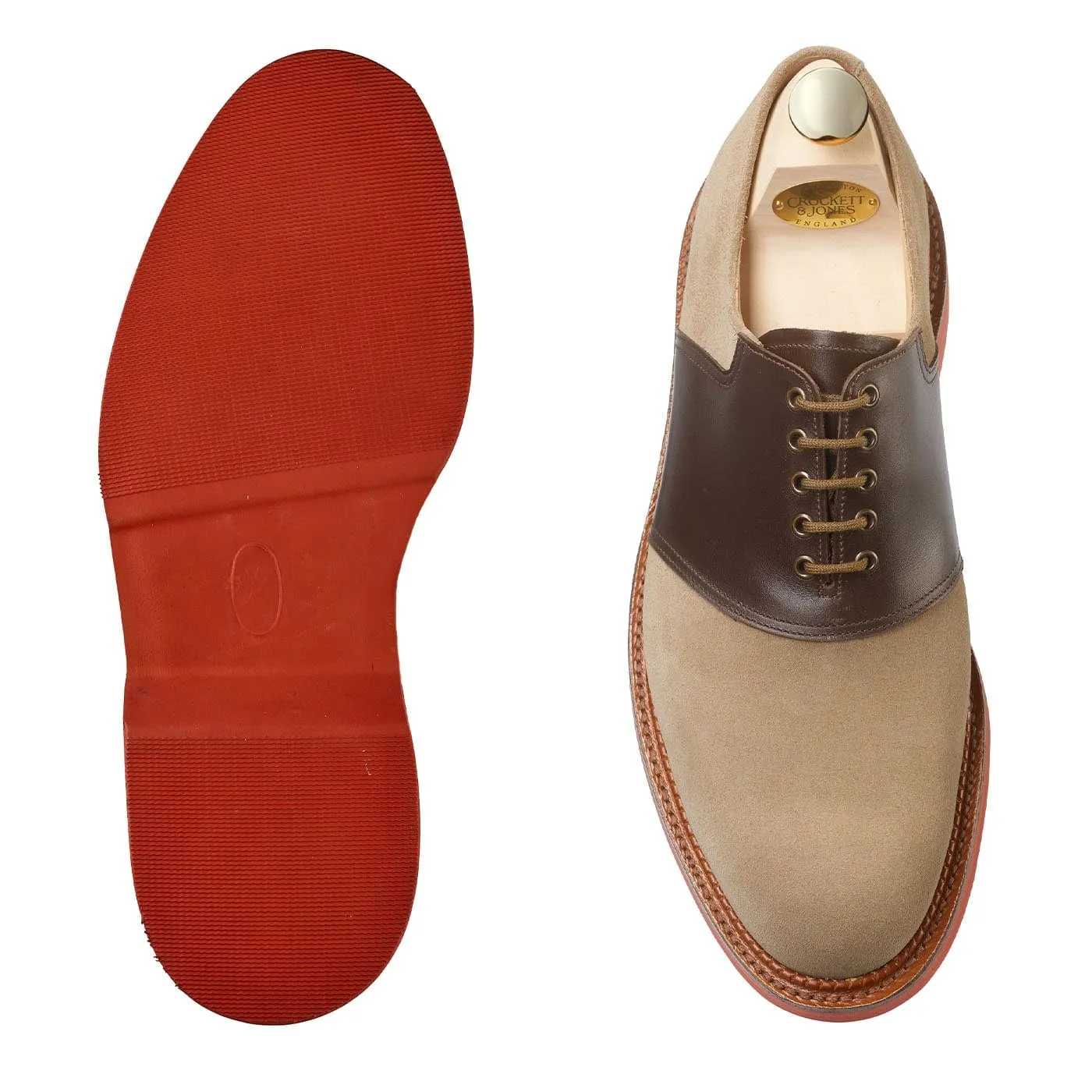 Penn Khaki Suede & Dark Brown Wax Calf