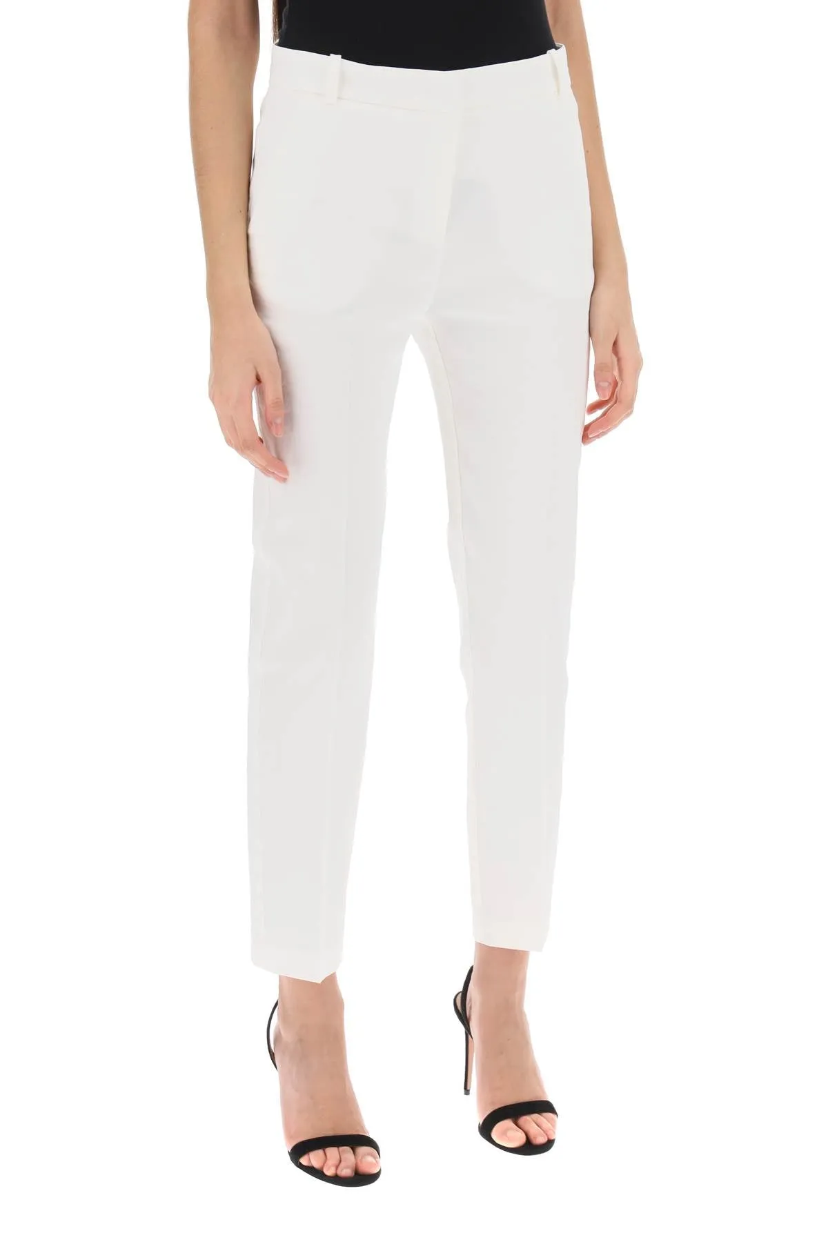 Pinko Bello Cigarette Pants White