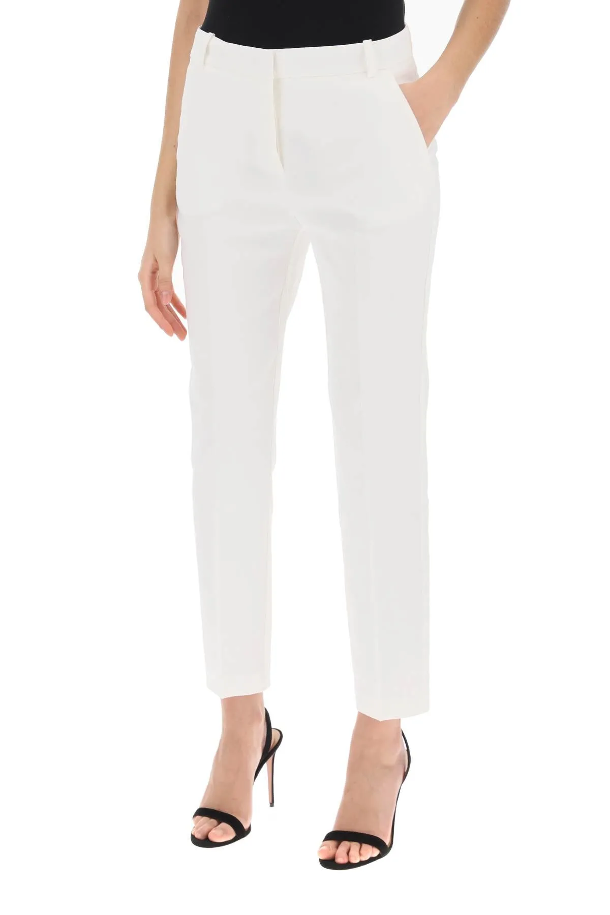 Pinko Bello Cigarette Pants White