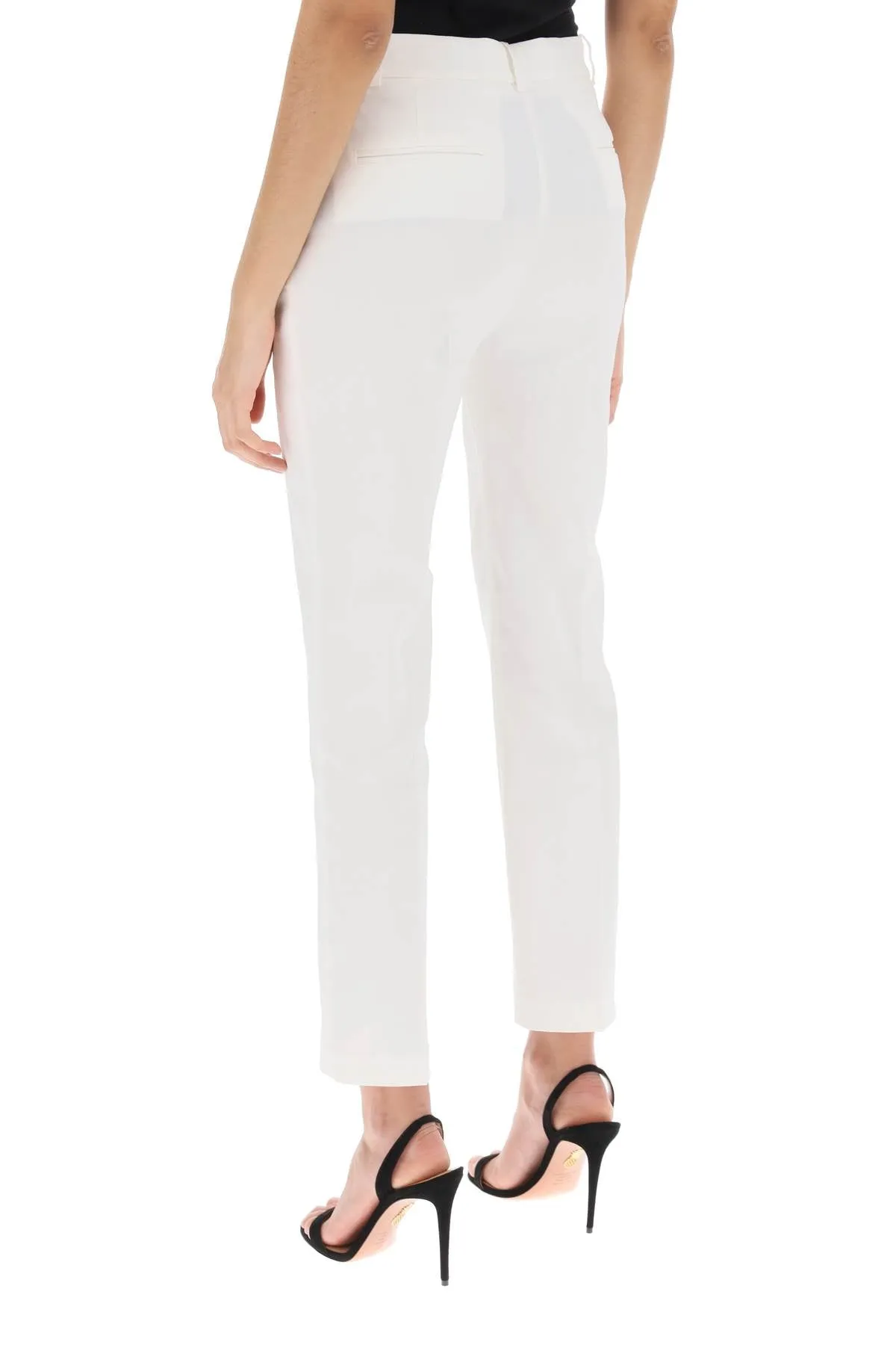 Pinko Bello Cigarette Pants White