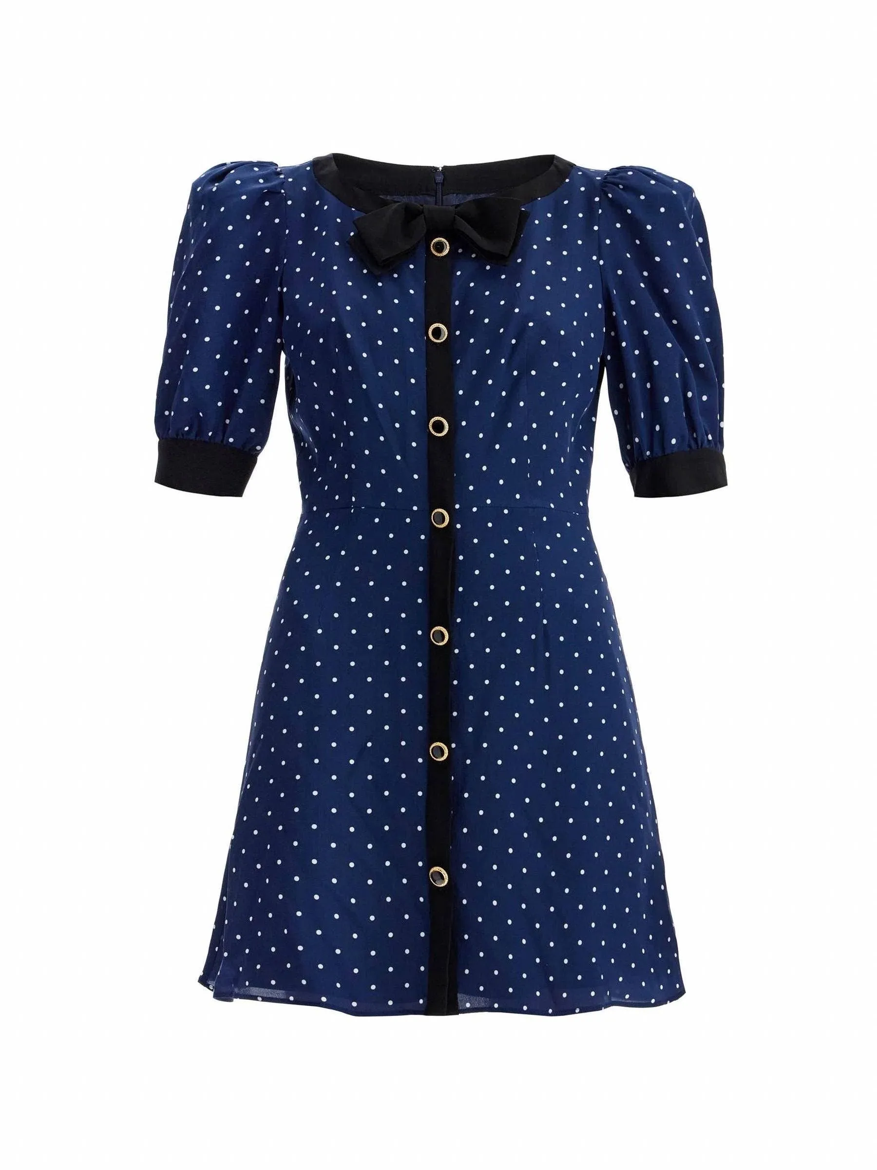 Polka Dot Silk Dress