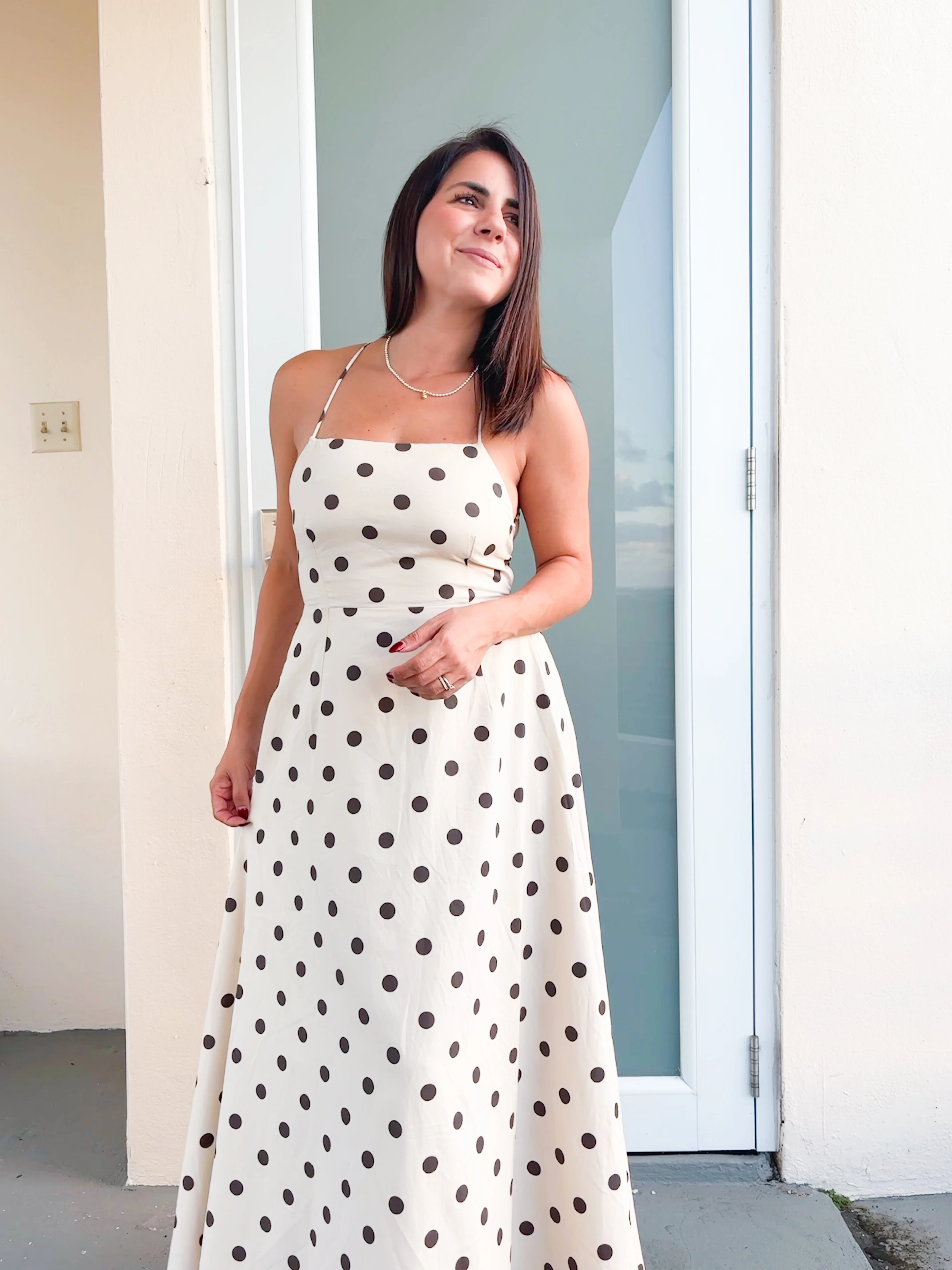 Ramona Polka Dots Midi Dress