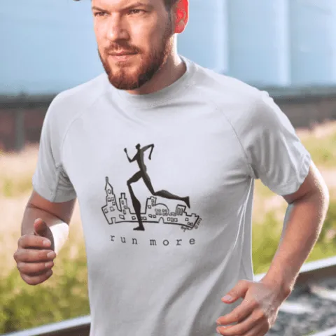 Running T-Shirt for Men - Run More, Premium Athletic Wear for Runners