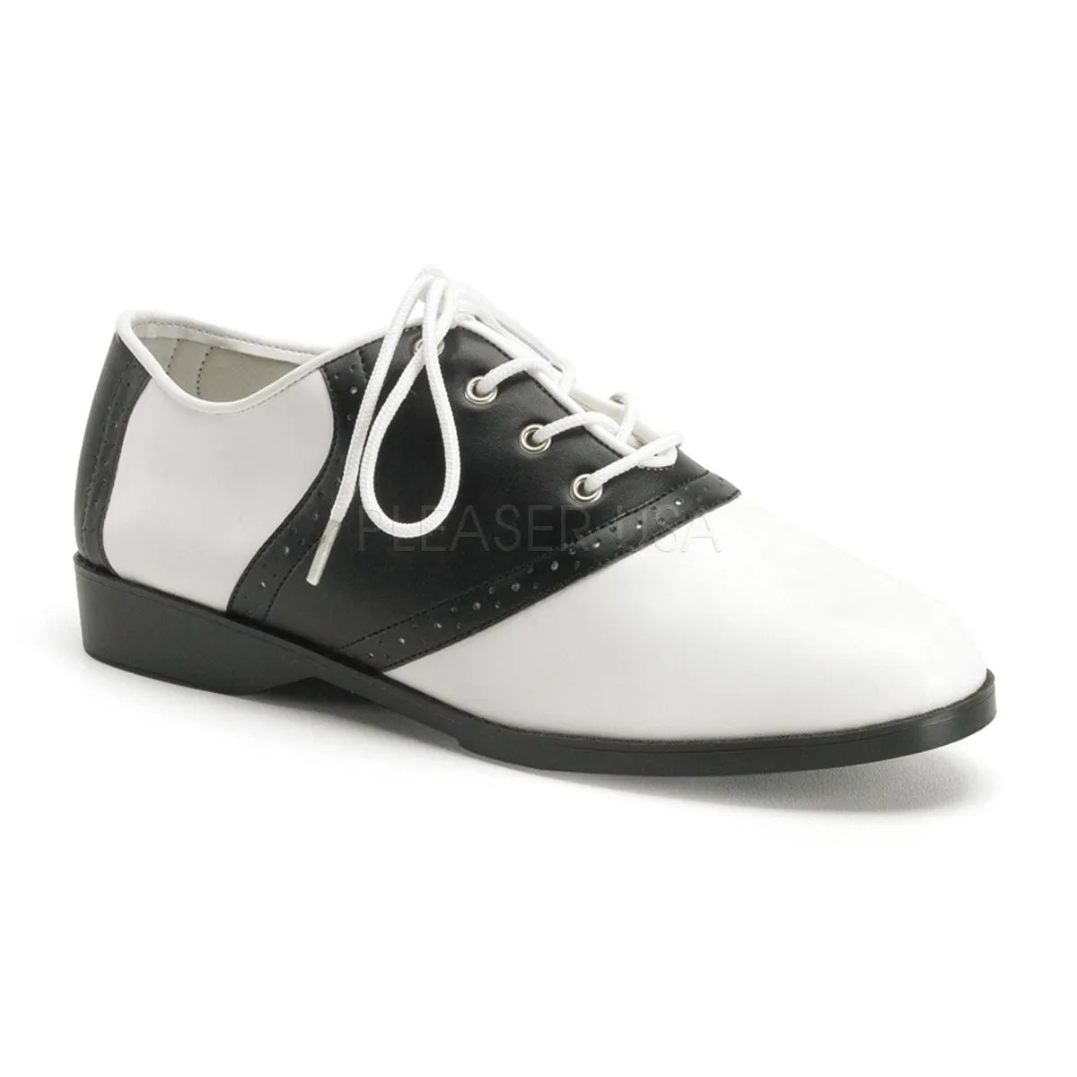 SADDLE-50  Black-White Pu