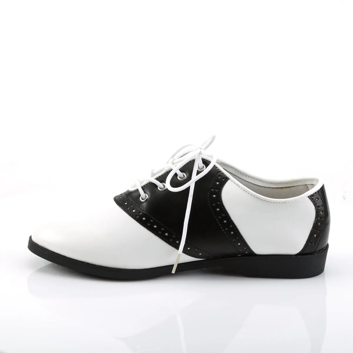 SADDLE-50 Black-White Pu