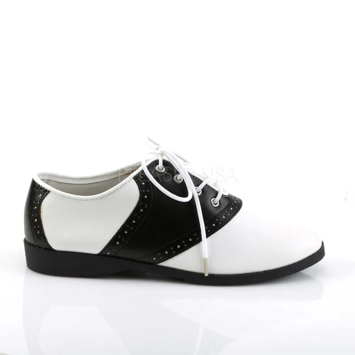 SADDLE-50  Black-White Pu