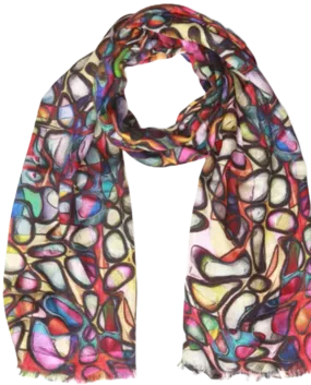 Stained Glass Wool Matte Scarf