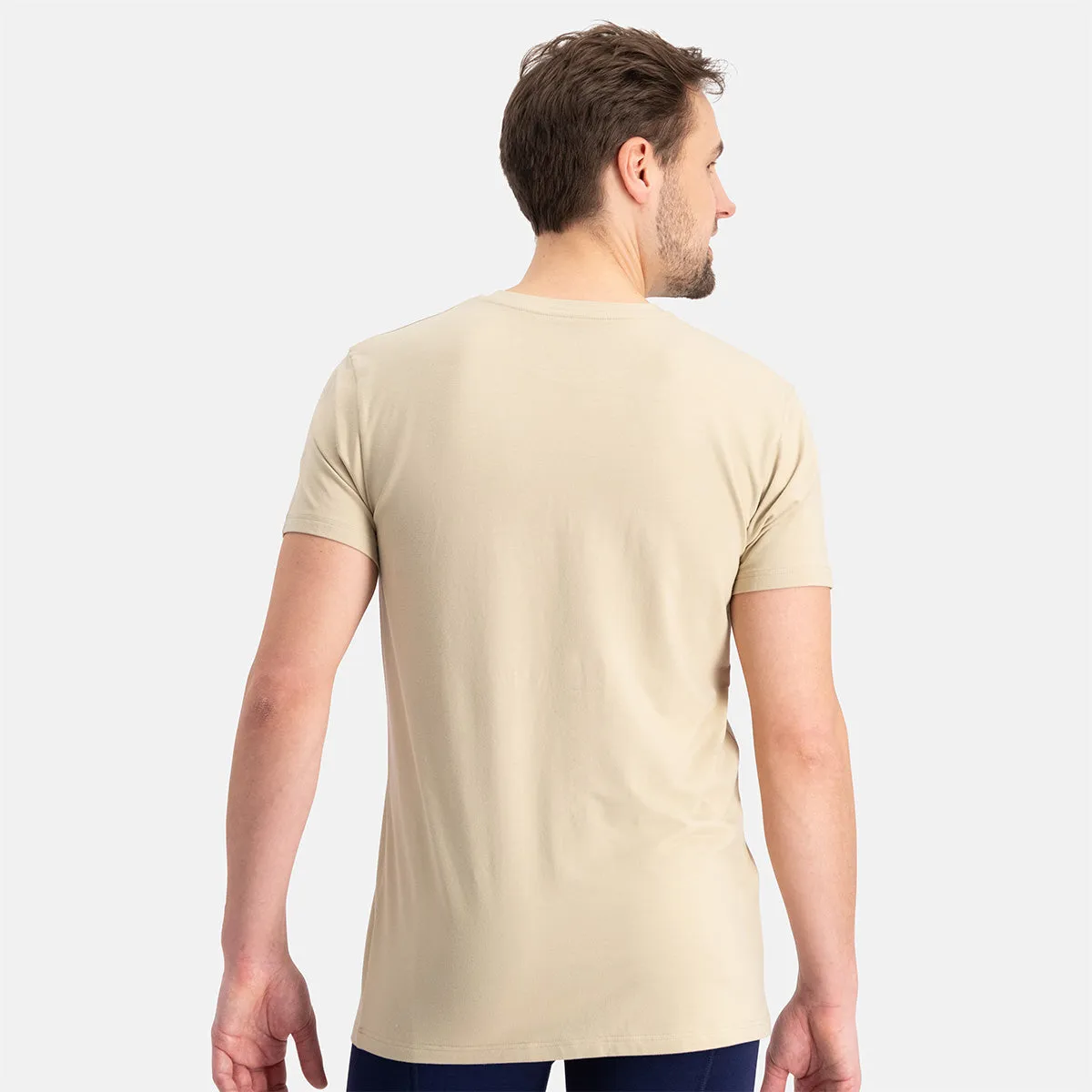 T-Shirts Ruben ronde hals (2-pack) -  Khaki