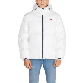 Tommy Hilfiger Jeans White Recycled Polyester Jacket