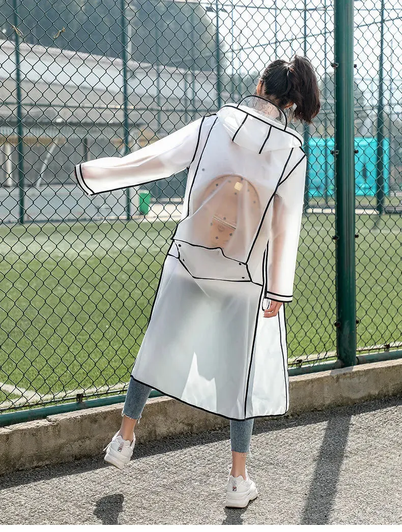 Transparent Raincoats Waterproof Rainwear Backpack