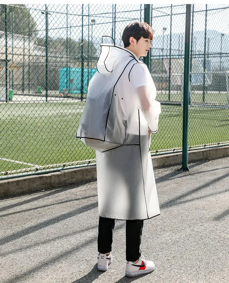 Transparent Raincoats Waterproof Rainwear Backpack