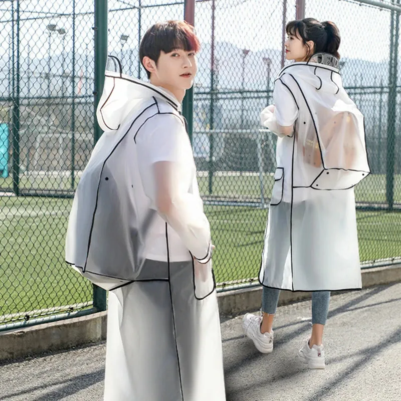 Transparent Raincoats Waterproof Rainwear Backpack