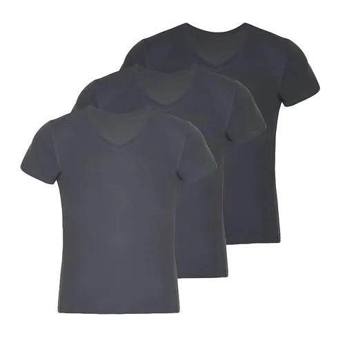 V Neck T Shirts for Men Rayon Made from Bamboo Tees Breathable