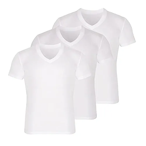 V Neck T Shirts for Men Rayon Made from Bamboo Tees Breathable