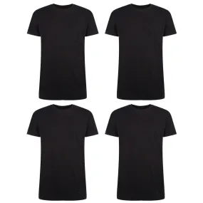 Voordeelbundel: T-Shirts Ruben ronde hals (4-pack) – Zwart