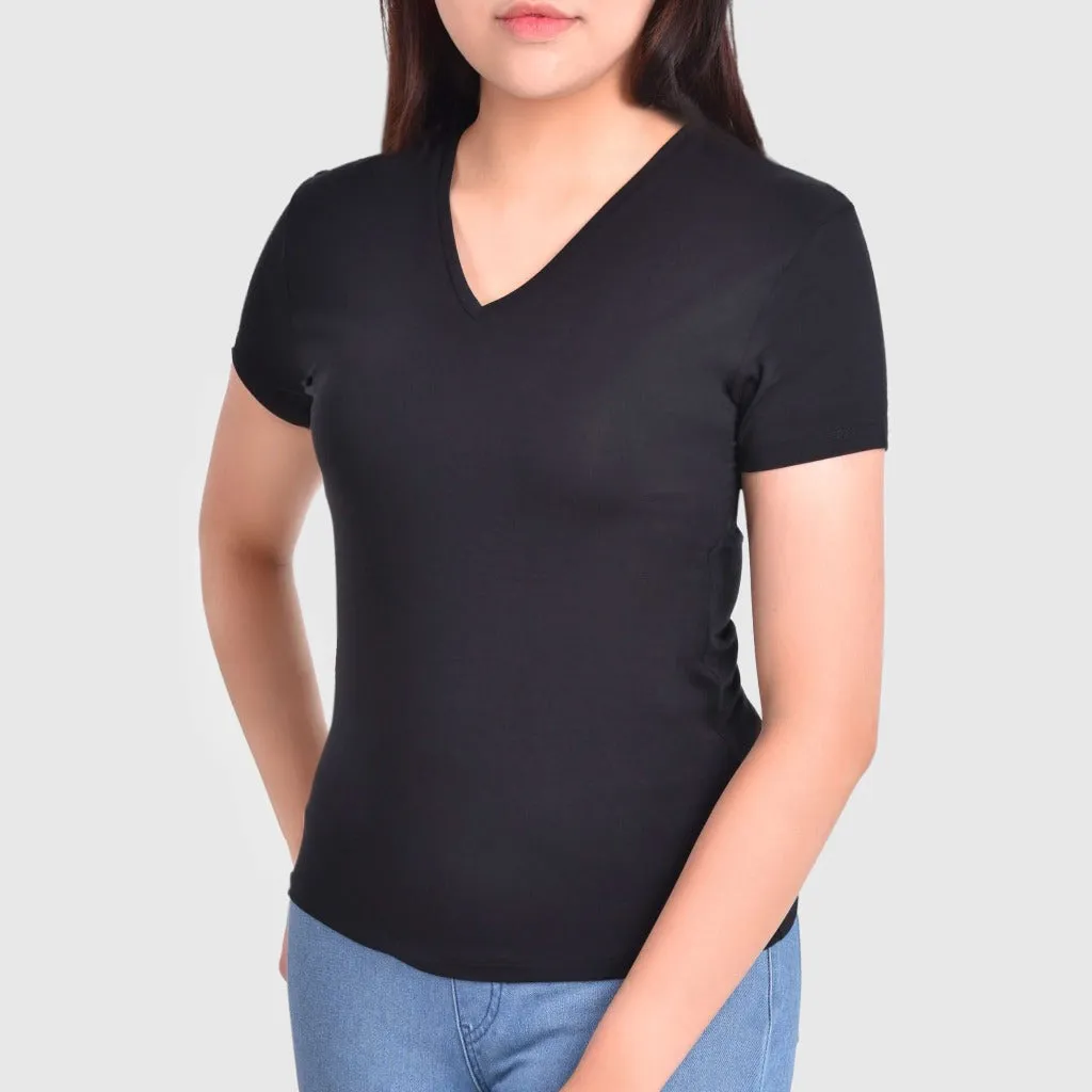 Women’s Bamboo Vee Neck T-Shirt - Essential Range