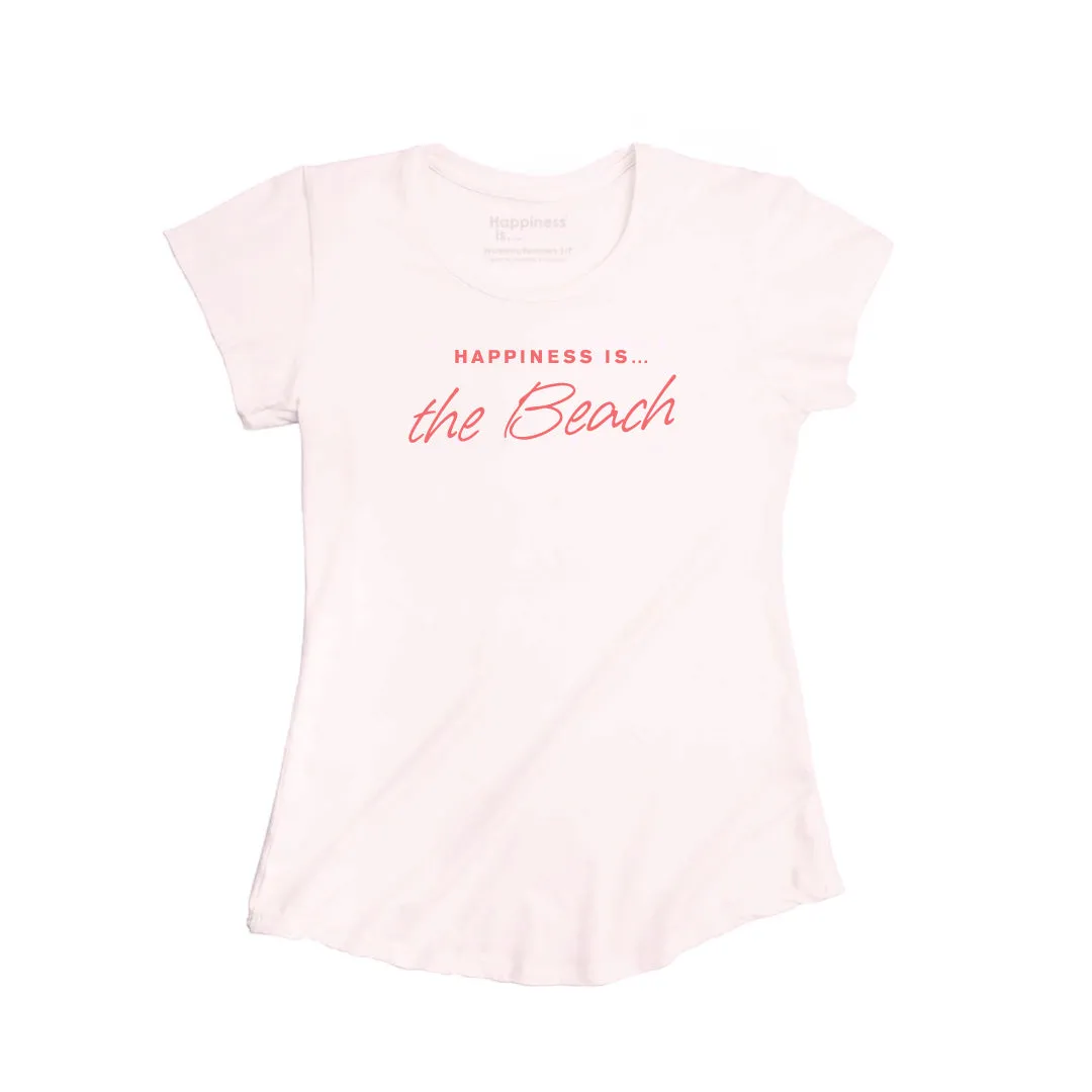 Women's Beach Bamboo T-Shirt, Ballet Pink