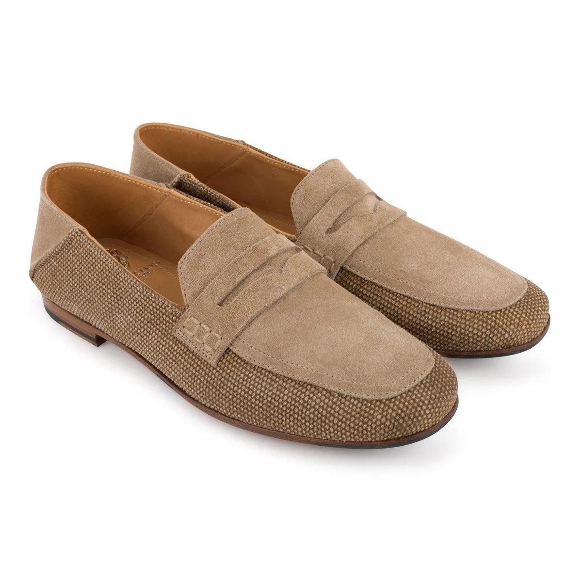 ZOE 56043<br>Linen loafer color sand